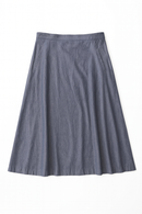 RED MYTH CHAMBRAY SKIRT WITH POCKETS