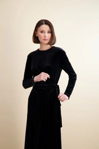 PASHMINA SAMI VELVET MAXI DRESS