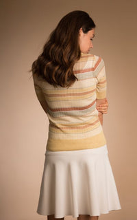 SARA NAVON STRIPED KNIT TOP