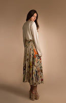 SARA NAVON FLORAL SKIRT