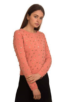 SARA NAVON STUDDED CARDIGAN