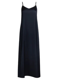 POINT SATIN ALINE SLIP DRESS