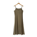 POINT SATIN SLIP DRESS