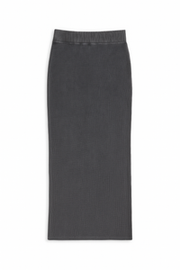 UNCLEAR WAFFLE LONG STRAIGHT SKIRT