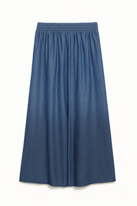 MIDI BASIC CHAMBRAY SKIRT