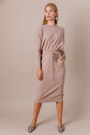 APPARALEL SET - DOLMAN TOP & MIDI SKIRT