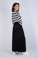 PASHMINA SLANT TIERED SKIRT