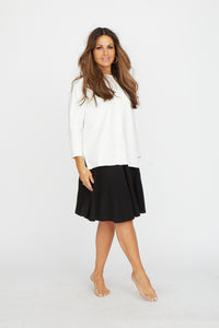 STELLA & MAVIS RAW SEAM OVERSIZED BOX TOP