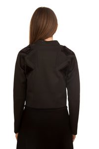 SARA NAVON SCUBA JACKET W FUR DETAIL