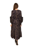 SARA NAVON MINI PLEAT RUFFLE DETAIL DRESS