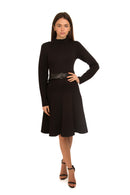 SARA NAVON SCUBA PANELED DRESS