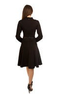 SARA NAVON SCUBA PANELED DRESS