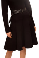 SARA NAVON SCUBA PANELED DRESS
