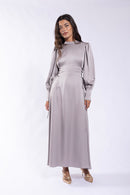 SOIE SIDE WAIST TIE MIDI DRESS