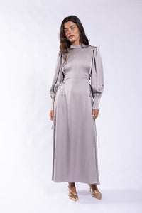 SOIE SIDE WAIST TIE MIDI DRESS