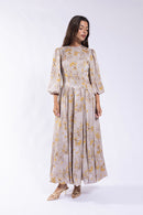 SOIE V` WAISTED BUBBLE DRESS