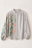 SOIE PRINTED LINEN BLOUSE