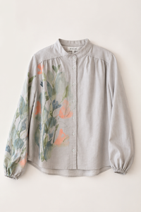 SOIE PRINTED LINEN BLOUSE
