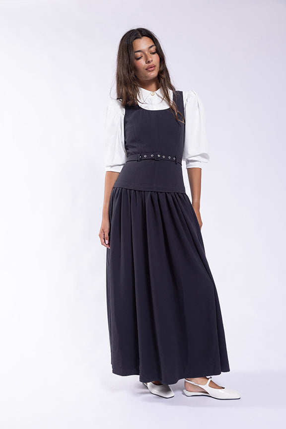 SOIE BELTED DROP WAIST JUMPER