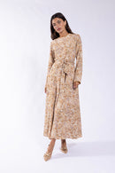SOIE BEADED DETAIL PAISLEY DRESS
