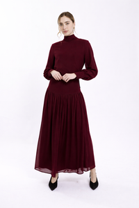 SOIE TIE BACK BLOUSE