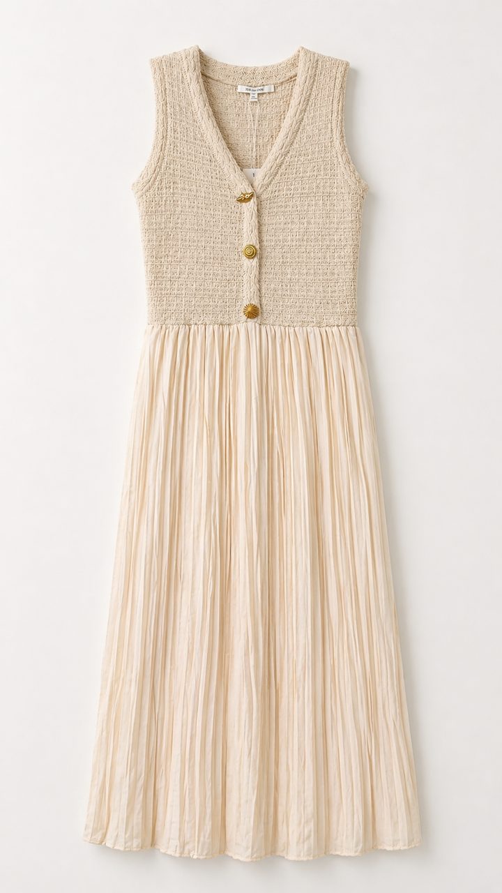 ZOE AND CLAIRE COMBINED  JUMPER W BUTTON DETAIL