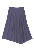 THIRD RIBBED ASYMMETRIC SKIRT