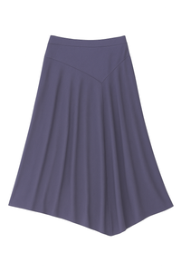 THIRD RIBBED ASYMMETRIC SKIRT