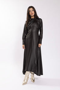 Static Crossed Neck Dress