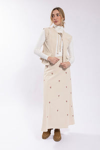 Static Corduroy Tie Top Vest