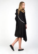 STATIC ZIPPED RUFFLE BACK JUMPER