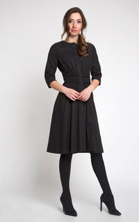 STATIC FRONT ELASTIC SWING DRESS