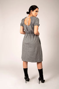 STATIC OPEN BACK TWEED DRESS