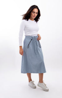 STATIC PULLEY PAPERBAG SKIRT