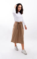 STATIC PULLEY PAPERBAG SKIRT