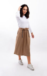 STATIC PULLEY PAPERBAG SKIRT