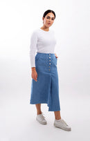 STATIC POCKET MIDI SKIRT