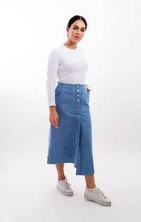 STATIC POCKET MIDI SKIRT