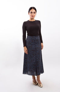 STATIC LEOPARD BUTTON FRONT TOP
