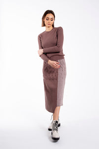 STATIC RIBBED BASIC SWEATER