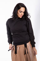 STATIC PULLY DETAIL SWEATSHIRT