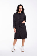 STATIC STRETCH BUTTON FRONT DRESS