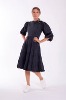 STATIC SIDE BUTTON TIERED DRESS