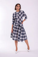 STATIC CHECKED PLEATED SKIRT