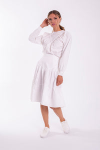 STATIC V DETAILED TIERED SKIRT