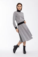 STATIC TEXTURED ALINE SKIRT