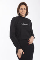 STATIC FLORAL EMBROIDERED SWEATSHIRT