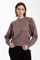 STATIC SHOULDER DETAIL SWEATSHIRT