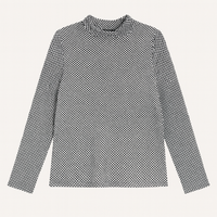 STATIC GINGHAM TURTLENECK