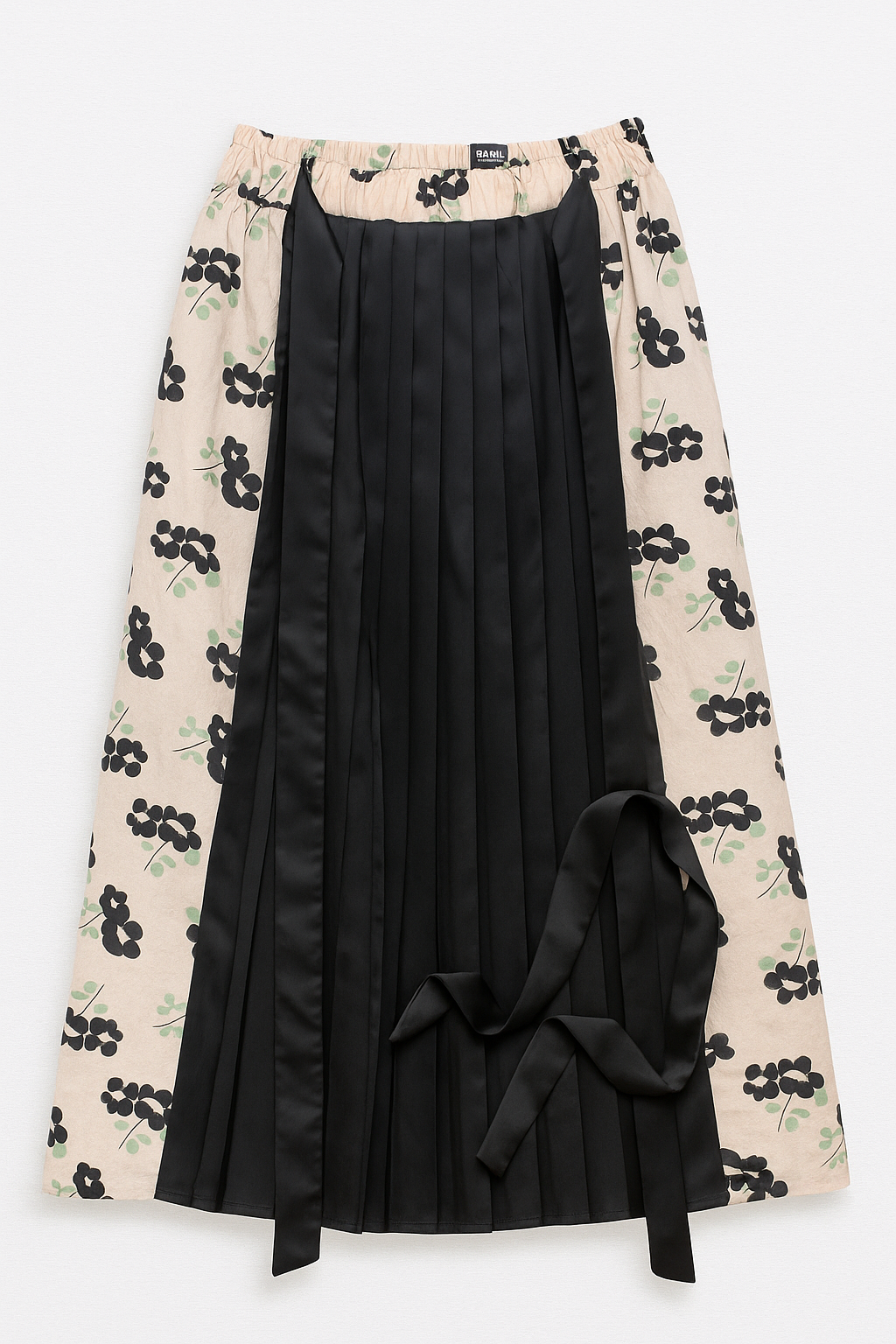 STATIC FLORAL COMBO WRAP SKIRT